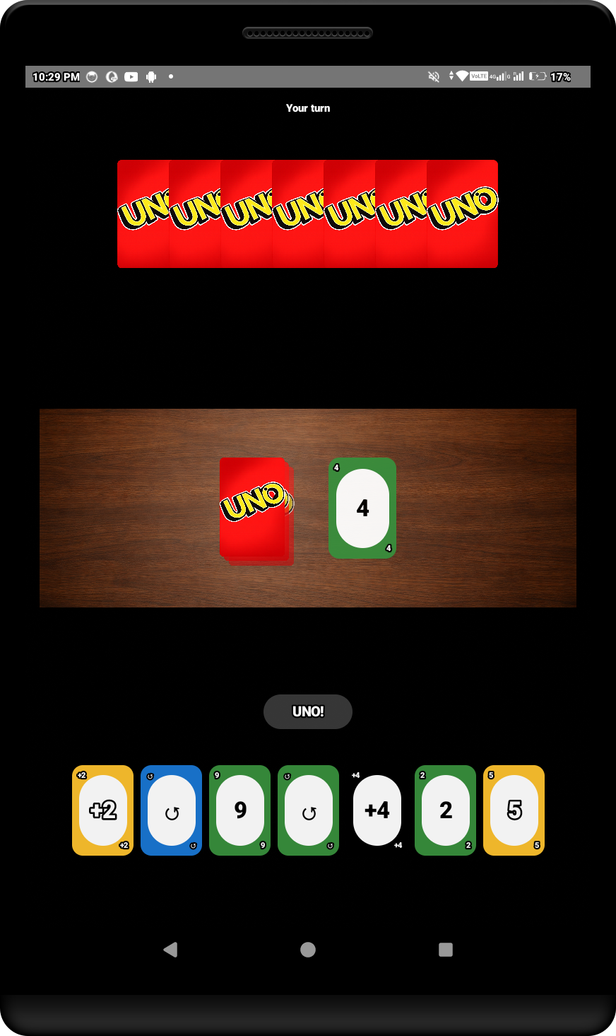VR UNO Game